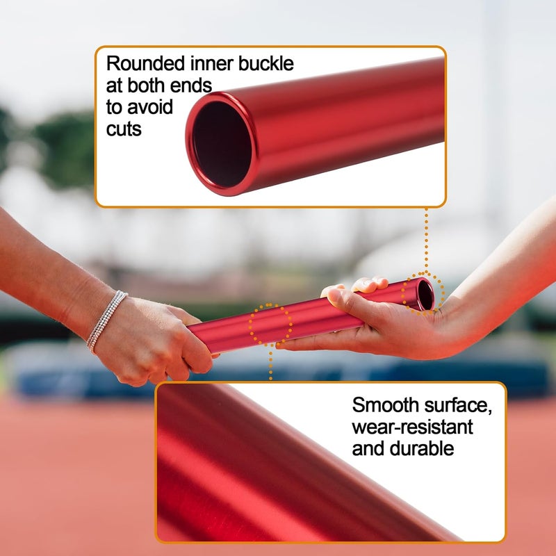 Supvision Aluminum Alloy Relay Batons Sets for Track and Field Durable Lightweight for Sports Teams Suitable for Athletes Seeking High-Performance Equipment in Outdoor Activities - Image 4